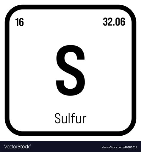 Sulfur (S) .